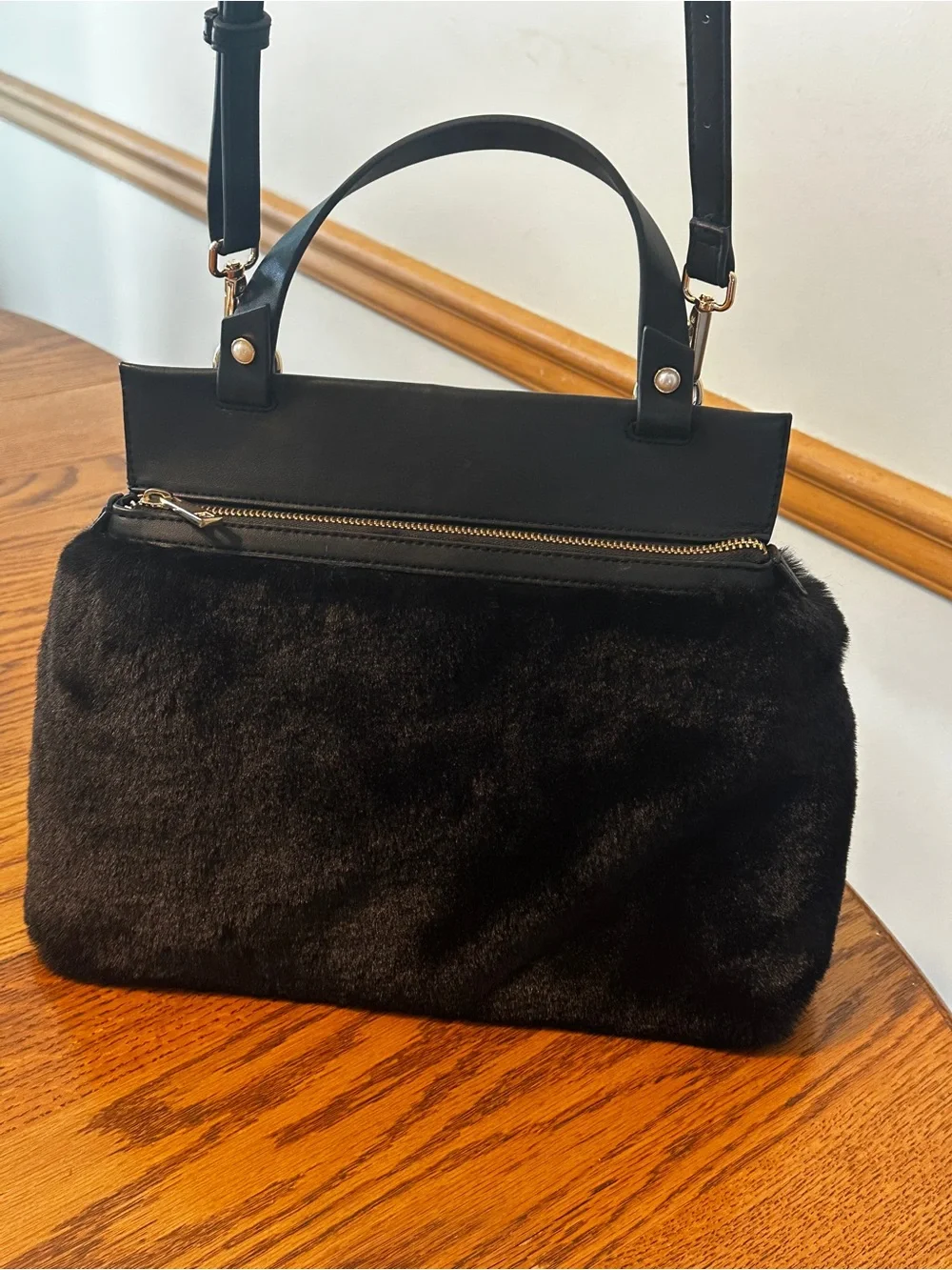 Faux Fur Handbag